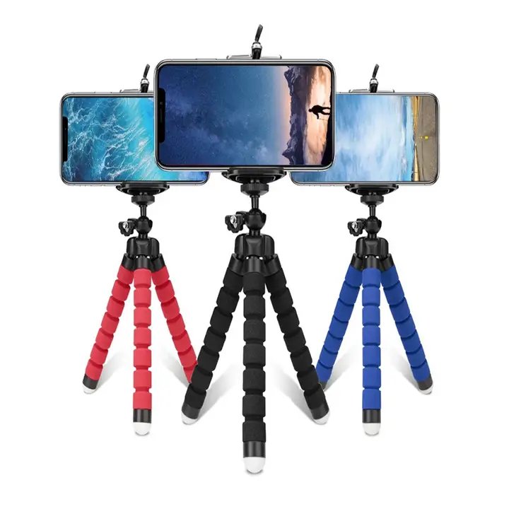 Mini Flexible Sponge Octopus Tripod
